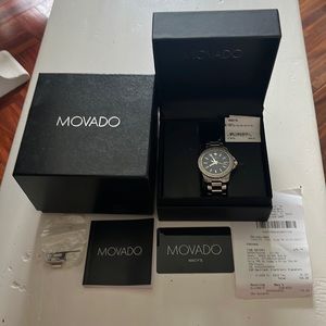 Movado Series 800 2600115 Wrist Watch for Men new battery